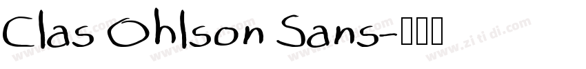 Clas Ohlson Sans字体转换